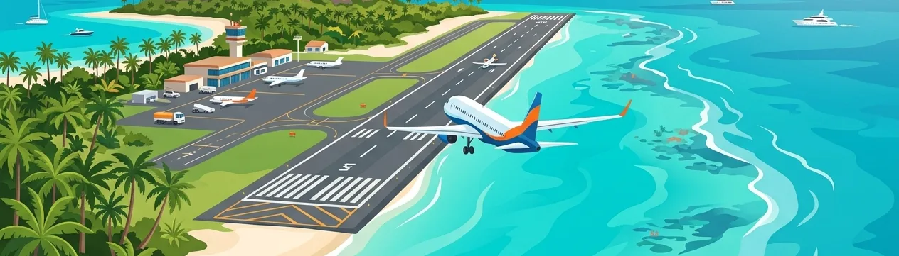 Miri Airport Coastal & Island Airport illustration